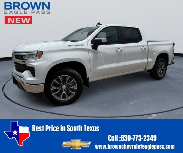 2026 Chevrolet Silverado 1500 LT in Summit White — front three-quarter view