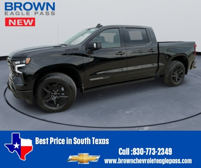 2026 Chevrolet Silverado 1500 High Country in Black — front three-quarter view