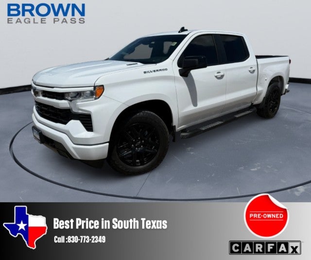 2026 Chevrolet Silverado 1500 RST in Summit White — front three-quarter view