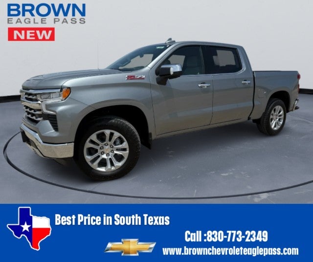 2026 Chevrolet Silverado 1500 LTZ in Sterling Gray Metallic — front three-quarter view