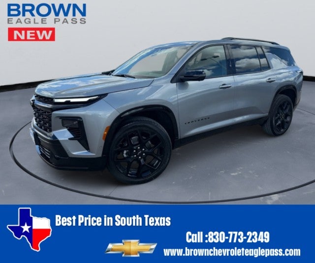 2026 Chevrolet Traverse RS in Sterling Gray Metallic — front three-quarter view
