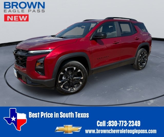 2027 Chevrolet Equinox FWD RS in Radiant Red Tintcoat — front three-quarter view