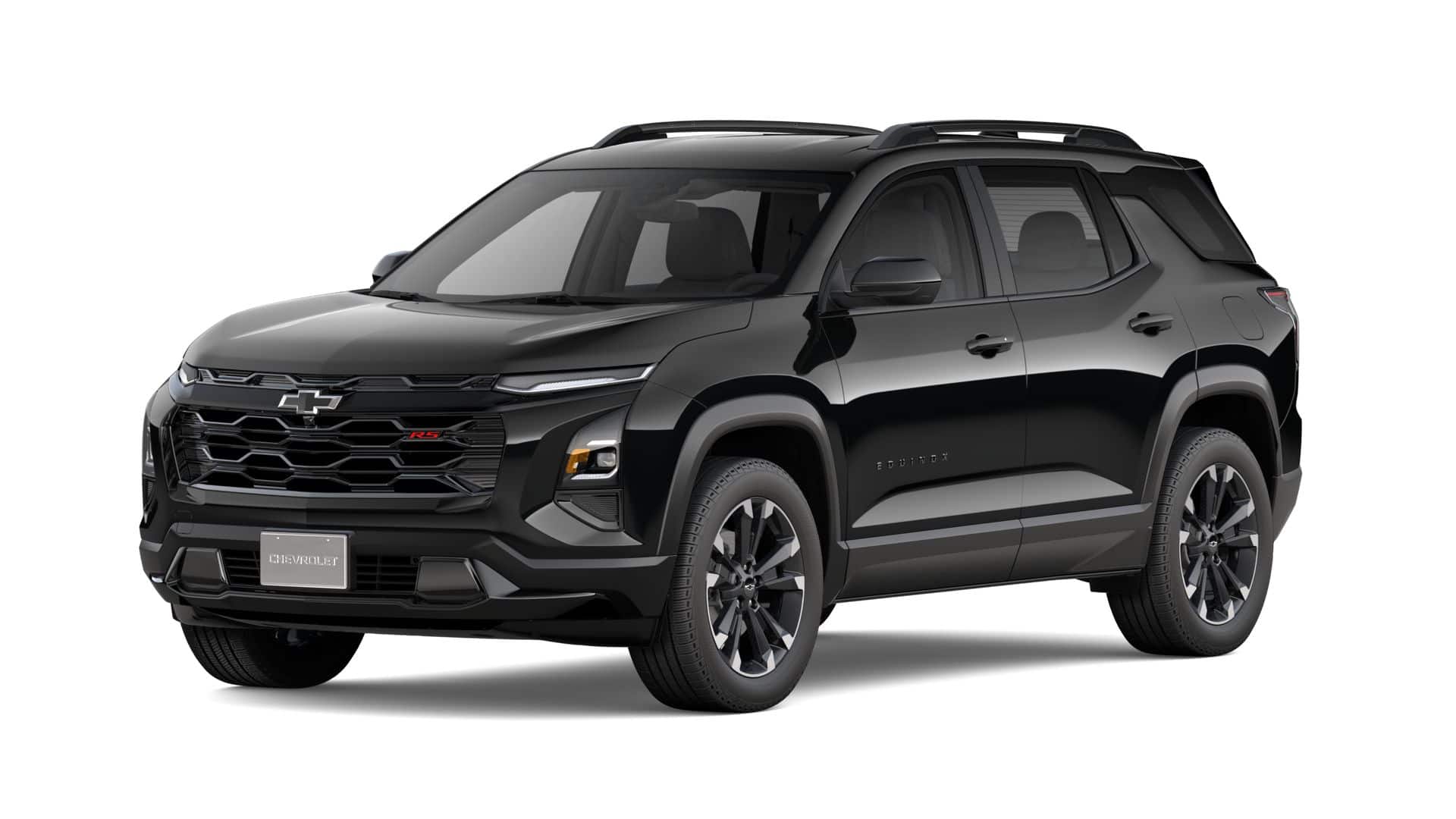 2027 Chevrolet Equinox FWD RS in Mosaic Black Metallic — front three-quarter view