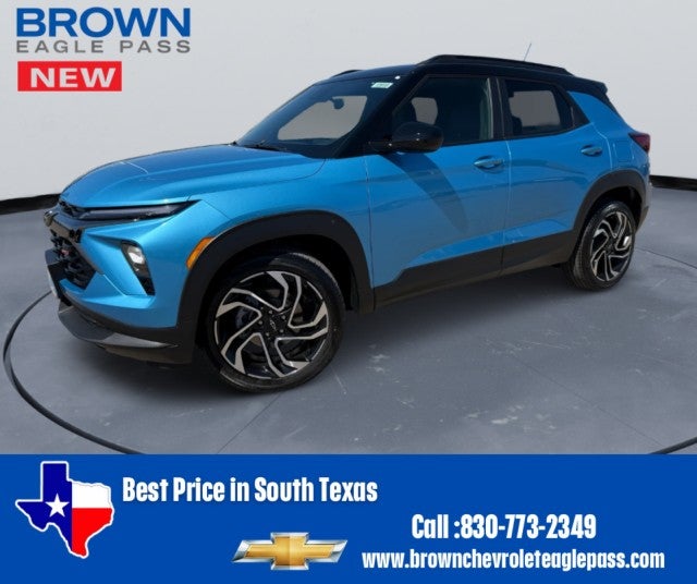 2026 Chevrolet Trailblazer RS in Marina Blue Metallic — front three-quarter view